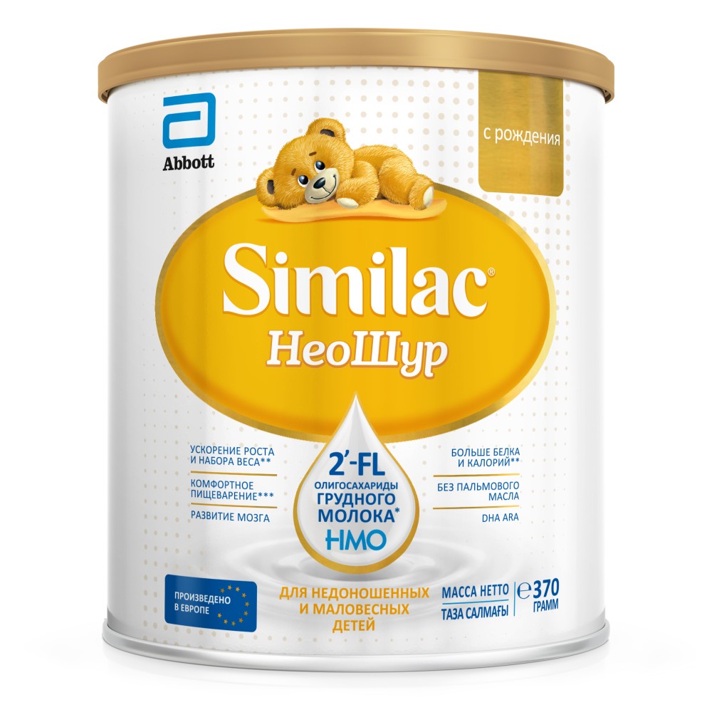 Изображение товара Сухая молочная смесь Similac Неошур для новорожденных, 370 г