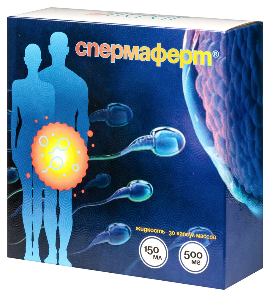 Нерей спермаферт 30 шт. капсулы массой 500 мг+жидкость 150 мл - цена  2927.90 руб., купить в интернет аптеке в Лагани Нерей спермаферт 30 шт.  капсулы массой 500 мг+жидкость 150 мл, инструкция по применению