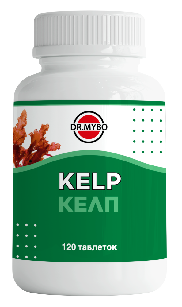 Изображение товара Dr mybo келп 120 таблеток с органическим йодом для щитовидной железы и иммунитета