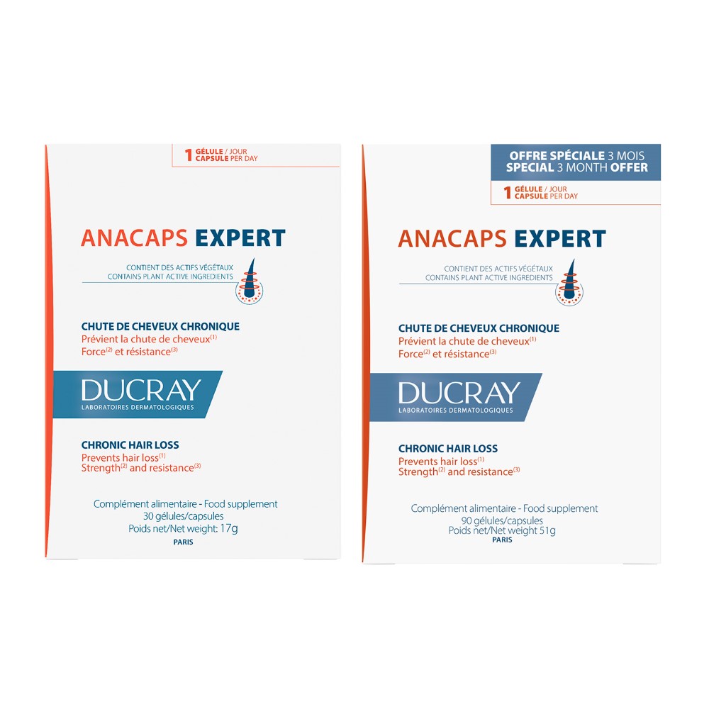 Изображение товара Набор DUCRAY: АНАКАПС ЭКСПЕРТ N90 КАПС ПО 569МГ + АНАКАПС ЭКСПЕРТ N30 КАПС ПО 569МГ