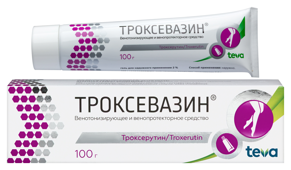 Изображение товара Троксевазин 2% гель для наружного применения 100 гр