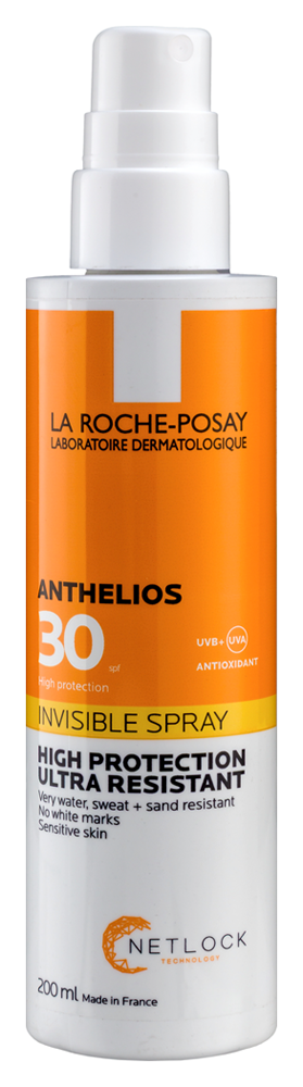 Изображение товара La roche-posay anthelios спрей для лица и тела солнцезащитный невидимый spf 30/ppd20 200 мл