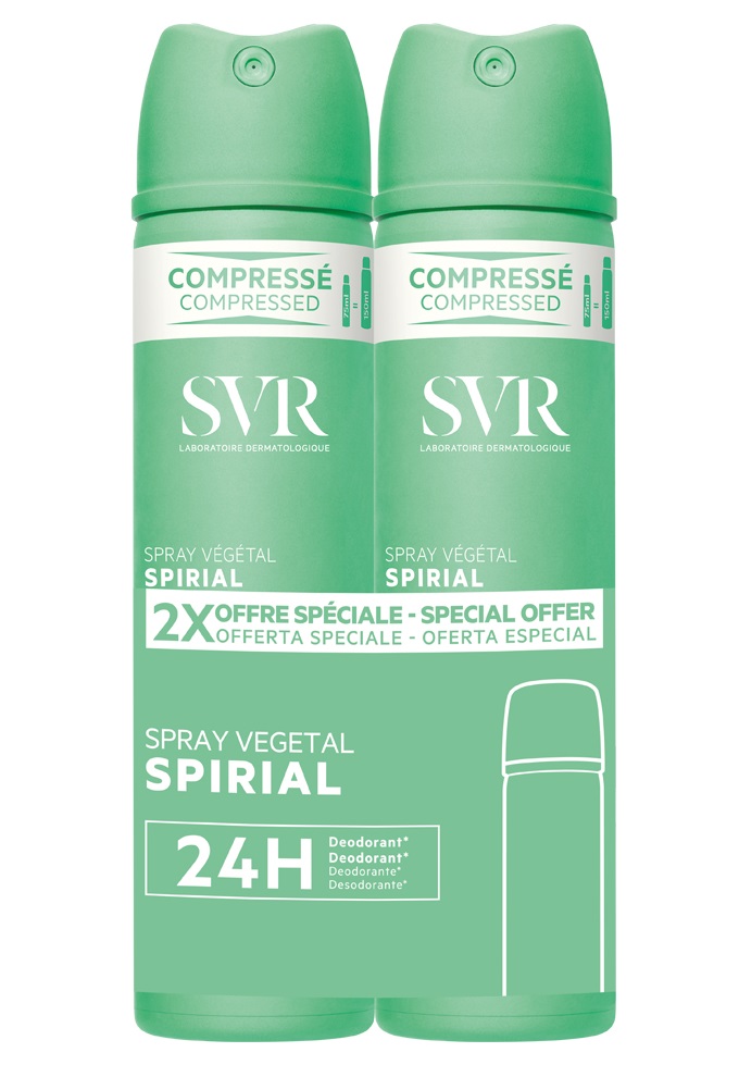 Изображение товара Svr spirial spray растительный спрей дезодорант 2x75 мл