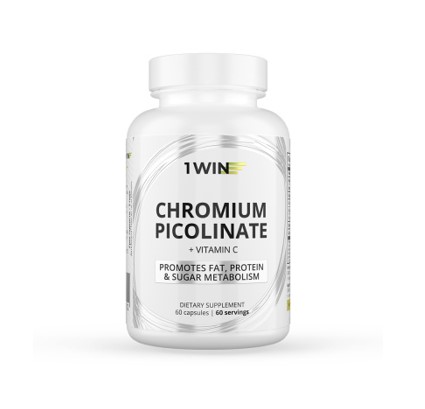 Изображение товара 1Win хрома пиколинат с витамином С капсулы 410 мг 60 шт