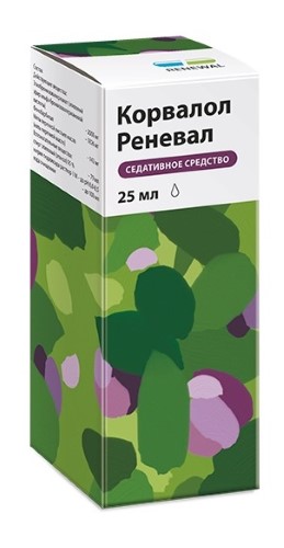 Изображение товара Корвалол реневал капли для внутрь 25 мл успокаивающее и сосудорасширяющее средство