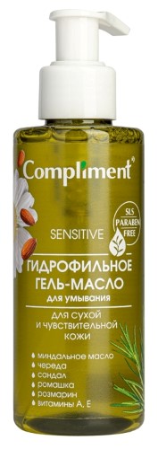 Изображение товара Compliment гидрофильное гель-масло для умывания для сухой и чувствительной кожи 150 мл
