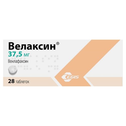 Велаксин 37,5 мг 28 шт. таблетки инструкция по применению
