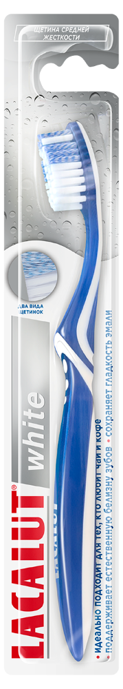 Изображение товара Зубная щетка Lacalut White для ежедневной гигиены и сохранения белизны зубов