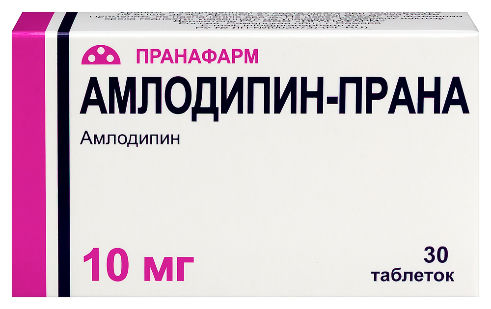 Изображение товара Амлодипин-прана 10 мг 30 шт таблетки для контроля артериального давления
