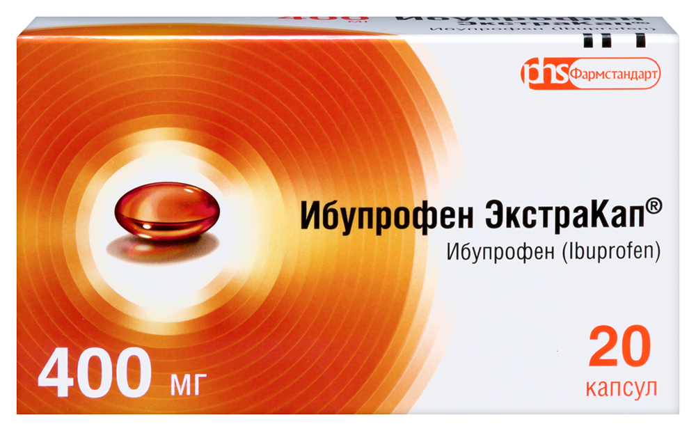 Ибупрофен экстракап 400 мг 20 шт. капсулы инструкция по применению