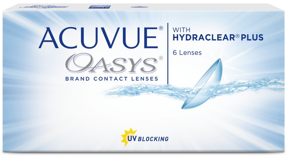 Изображение товара Контактные линзы Acuvue Oasys с Hydraclear Plus для дневного и ночного ношения