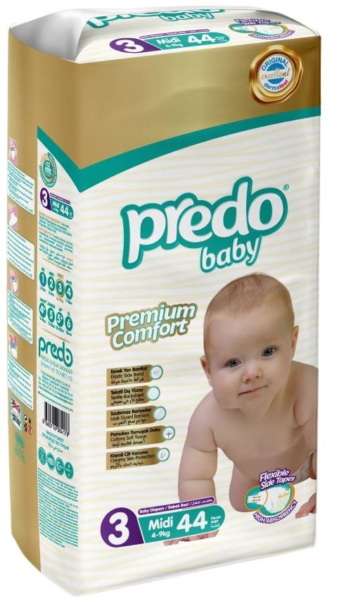 Изображение товара Подгузники детские PREDO BABY 3/4 4-9 кг N44 комфорт и защита для малышей