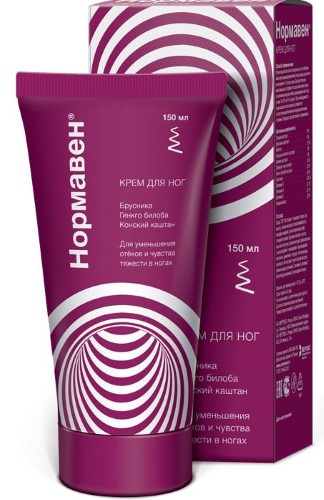 Изображение товара Нормавен крем для ног 150 мл для снятия отечности и усталости