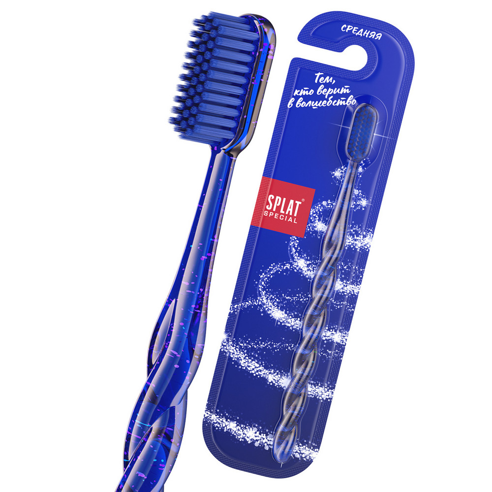 Изображение товара Зубная щетка Splat special белоснежная комплексная средняя жесткость
