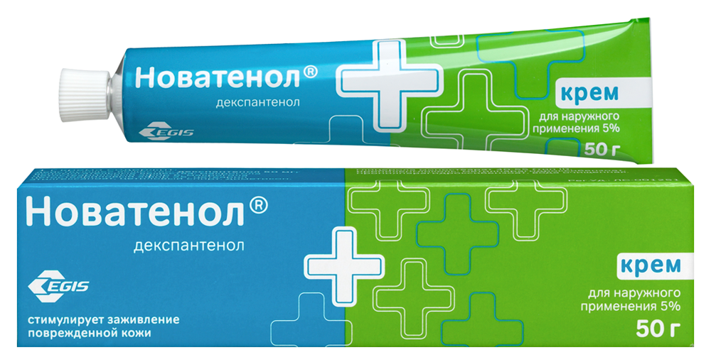 Изображение товара Новатенол 5% крем для лечения и профилактики повреждений кожи 50 г