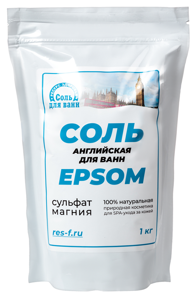 Изображение товара Ресурс здоровья соль для ванн английская epsom 1000 гр