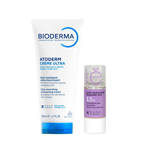 Изображение товара Набор Bioderma Atoderm Крем Ультра 200мл/туба + Etat Pur Сыворотка С Гиалуроновой Кислотой 15мл