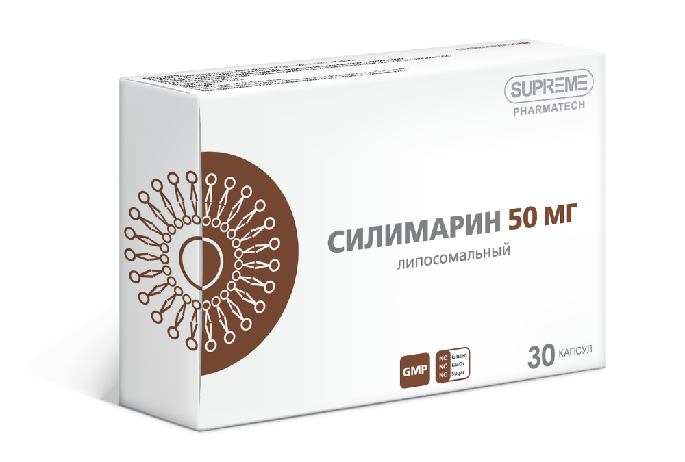 Изображение товара Липосомальный силимарин 30 капсул 548 мг - поддержка печени