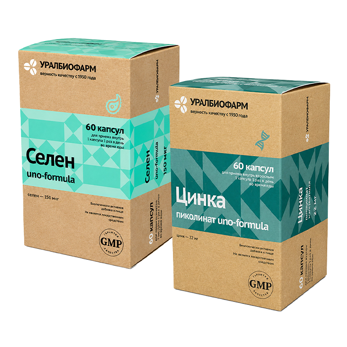 Изображение товара Набор Цинка пиколинат uno-formula капс. №60 + Селен uno-formula капс. №60 - со скидкой Изображение товара Набор Цинка пиколинат uno-formula капс. №60 + Селен uno-formula капс. №60 - со скидкой