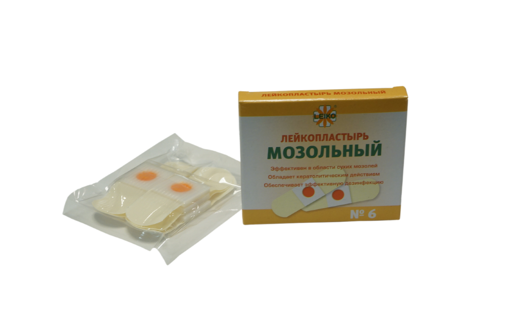 Изображение товара Лейкопластырь leiko (лейко) мозольный 2х7 см 6 шт.