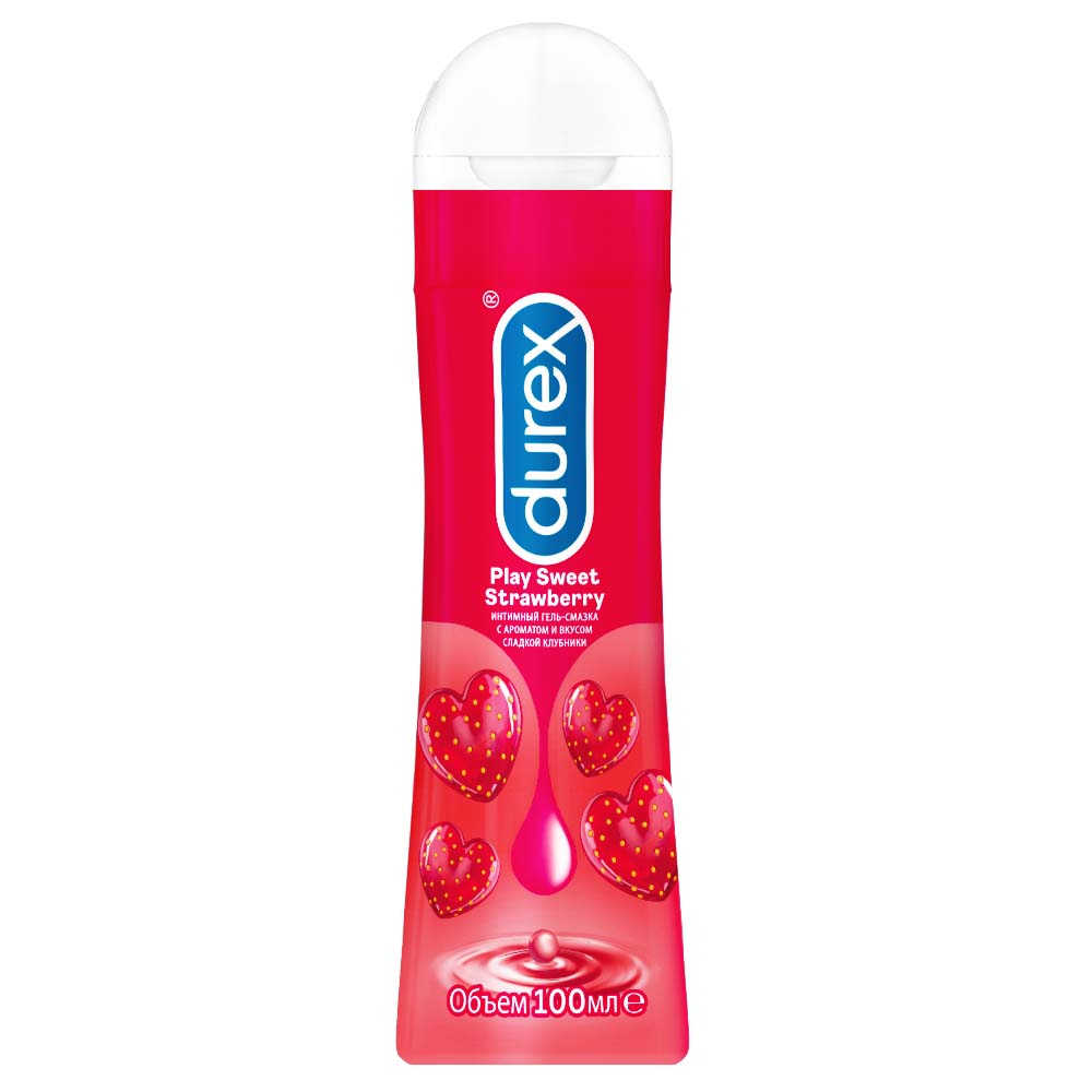 Изображение товара Гель-смазка Durex Play Sweet Strawberry 100 мл водная основа для интимных увлажнений