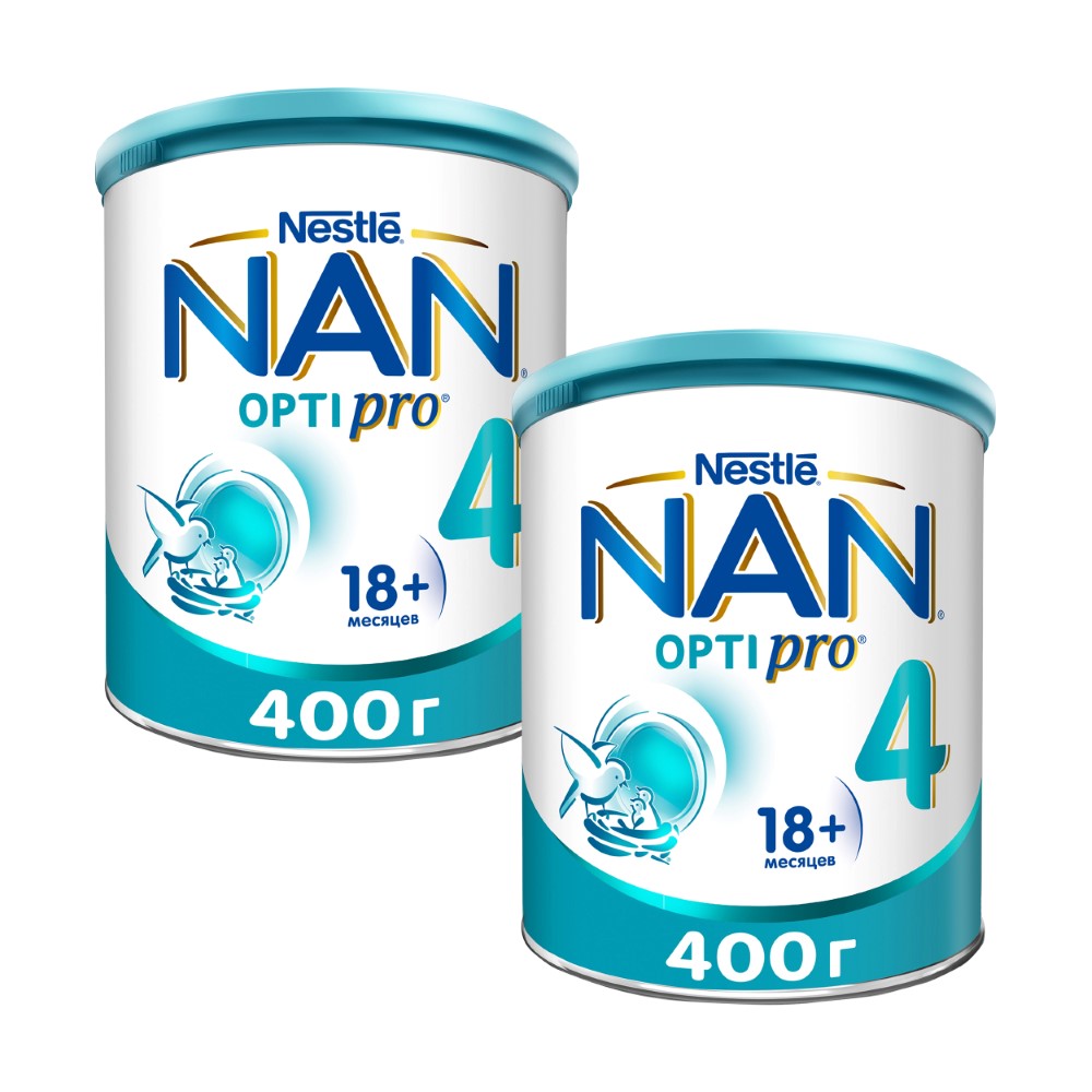 Изображение товара Набор из 2уп NAN 4 OPTIPRO С ОЛИГОСАХАРИДАМИ 2FL И ПРОБИОТИКАМИ B LACTIS НАПИТОК МОЛОЧ СУХОЙ 400,0 со скидкой Изображение товара Набор из 2уп NAN 4 OPTIPRO С ОЛИГОСАХАРИДАМИ 2FL И ПРОБИОТИКАМИ B LACTIS НАПИТОК МОЛОЧ СУХОЙ 400,0 со скидкой