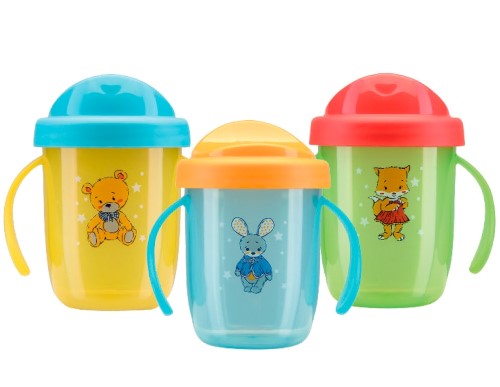 Изображение товара Курносики поильник-непроливайка с ручками 6+ 210 мл для малышей