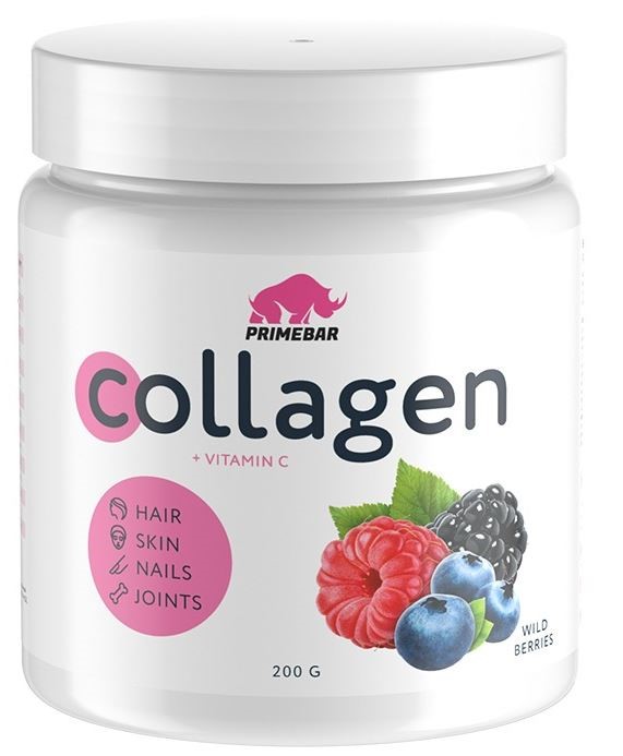 Изображение товара Primebar коллаген со вкусом лесные ягоды 200 г порошок для укрепления тканей