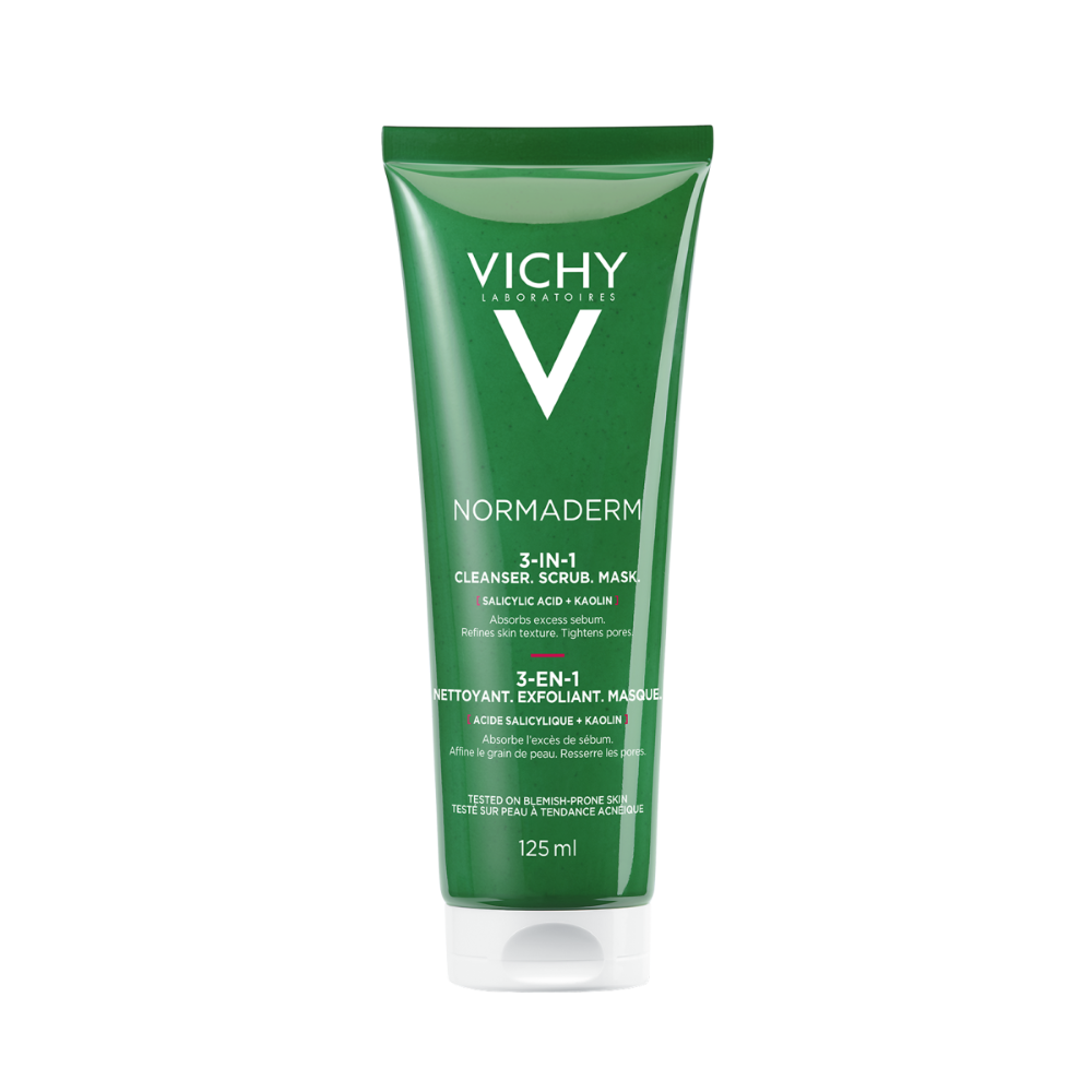 Изображение товара Vichy Normaderm 3 в 1 очищающее средство гель-скраб-маска 125 мл