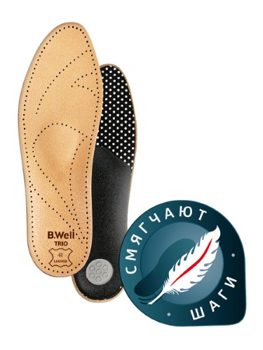 Изображение товара Ортопедические стельки trio fw-601 размер 43 для плоскостопия и поддержки ног