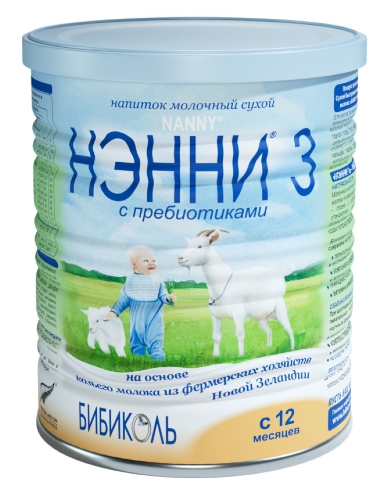 Изображение товара Нэнни 3 с пребиотиками сухой молочный напиток для детей от 1 года 400 гр