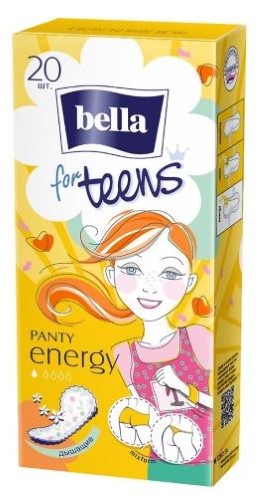 Изображение товара Bella прокладки panty for teens energy deo ежедневные 20 шт.