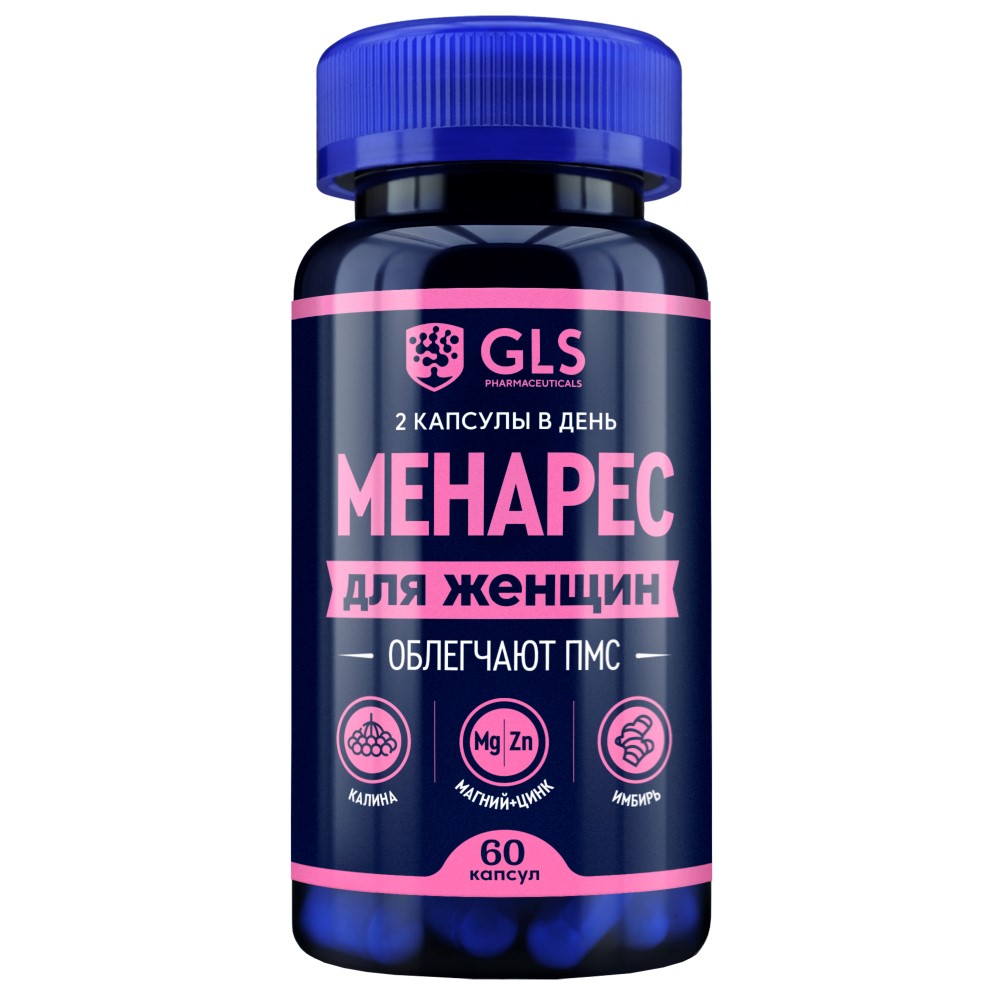 Изображение товара Gls менарес капсулы при ПМС и менструальных болях 60 шт.