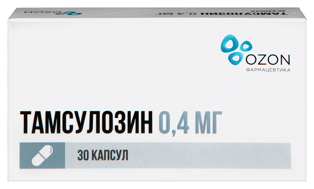 Изображение товара Тамсулозин 0,4 мг 30 шт. капсулы с пролонгированным высвобождением