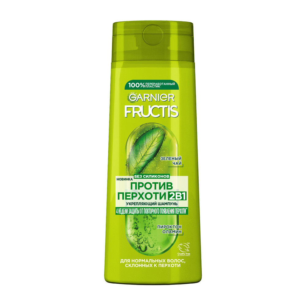Изображение товара Garnier Fructis укрепляющий шампунь против перхоти 2 в 1 400 мл