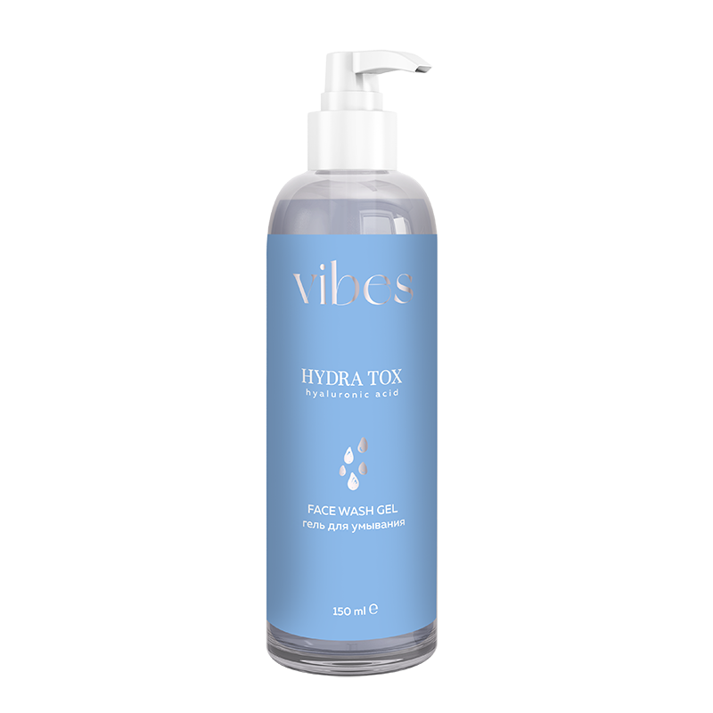 Изображение товара Vibes hydra tox гель для умывания с гиалуроновой кислотой 150 мл