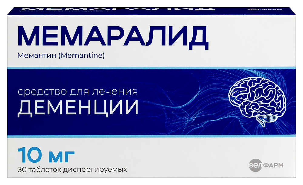 Мемаралид 10 мг 30 шт. таблетки диспергируемые инструкция по применению