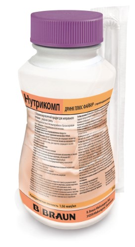 Изображение товара Нутрикомп дринк плюс файбер 200 мл персик-абрикос - питательный напиток для восстановления и поддер