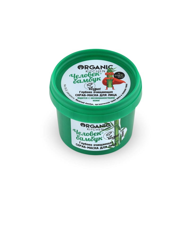 Изображение товара Глубоко очищающая скраб-маска для лица Organic Kitchen с бамбуком 100 мл