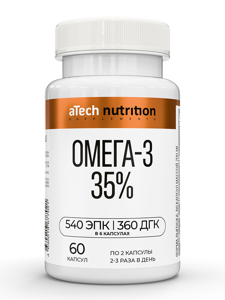 Изображение товара Atech nutrition омега-3 35% 60 шт. капсулы массой 700 мг