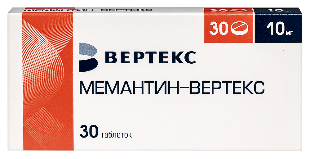 Изображение товара Мемантин-вертекс 10 мг таблетки для лечения деменции
