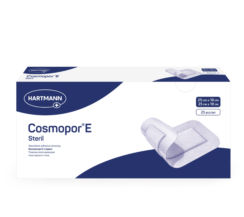 Изображение товара Повязка Cosmopor E Steril 25x10 см, 25 шт. стерильные пластыри для ран