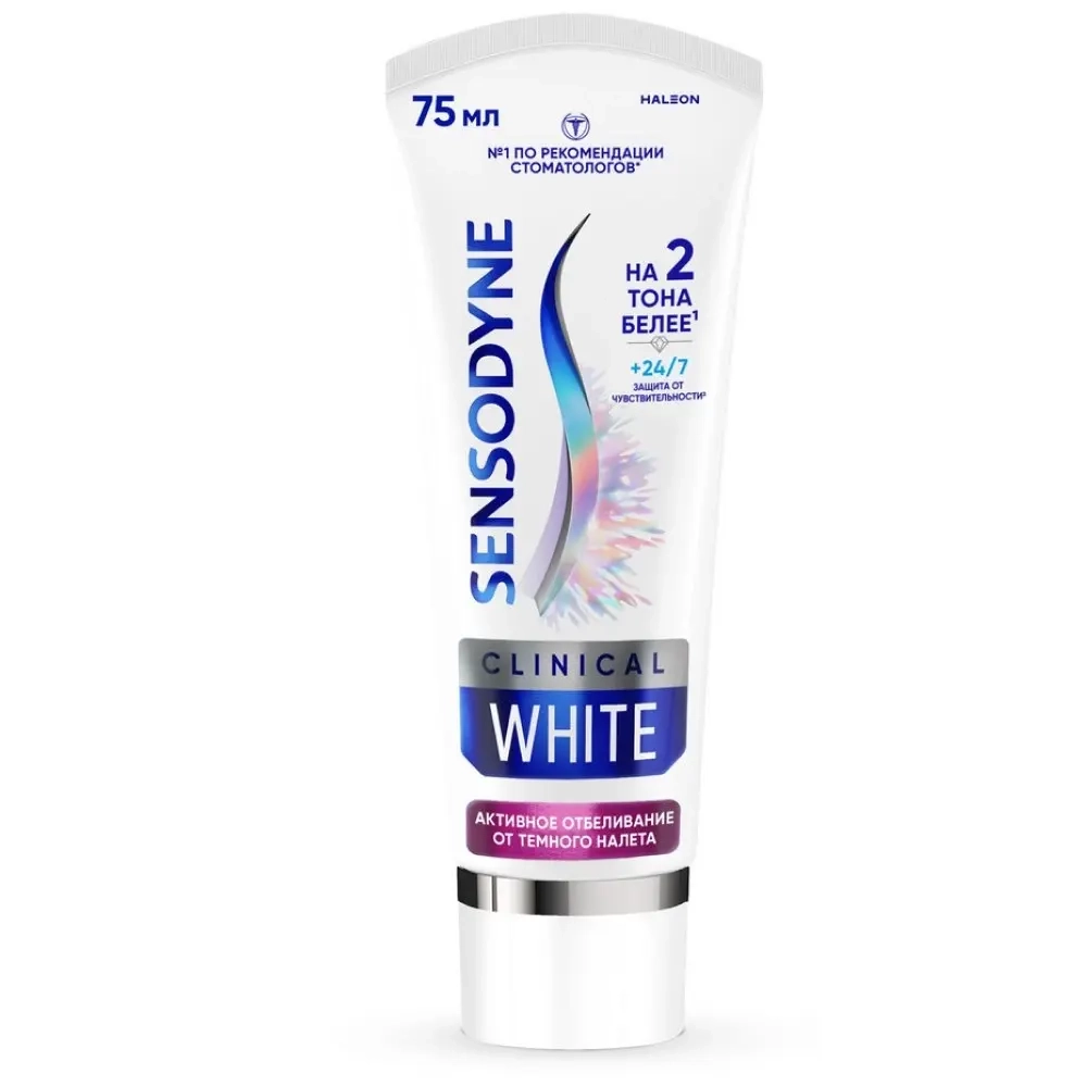 Изображение товара Набор Sensodyne зубная паста активное отбеливание от темного налета 75мл + Корега крем для фиксации зубных протезов нейтральный вкус 70,0