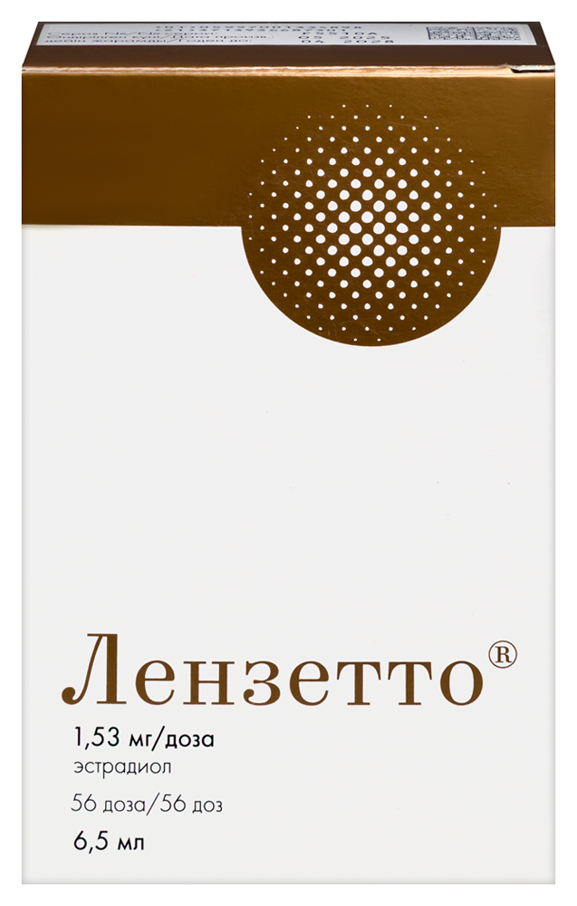 Изображение товара Лензетто 1,53 мг/доза спрей трансдермальный для симптомов менопаузы