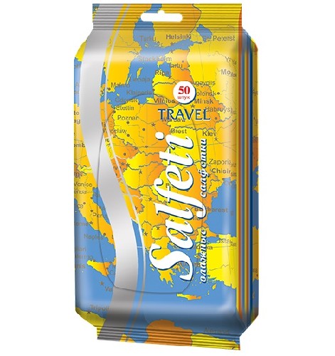 Изображение товара Salfeti travel салфетки влажные очищающие 50 шт.