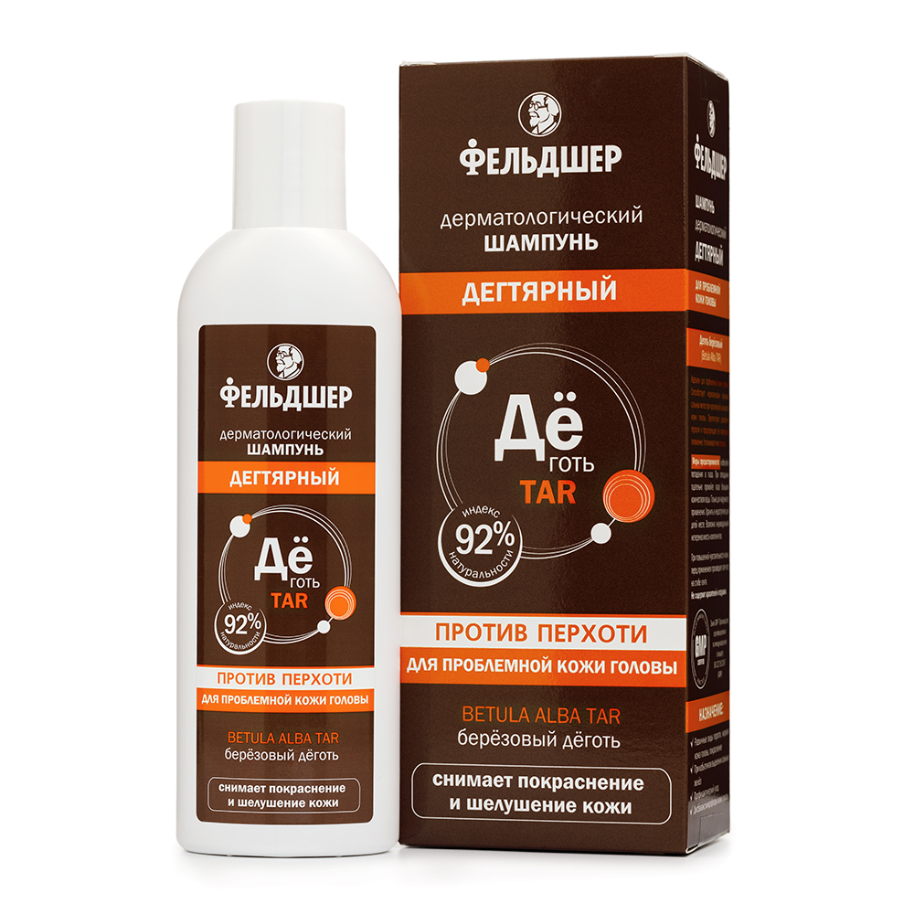 Изображение товара Фельдшер шампунь дегтярный против перхоти 190 мл для проблемной кожи головы