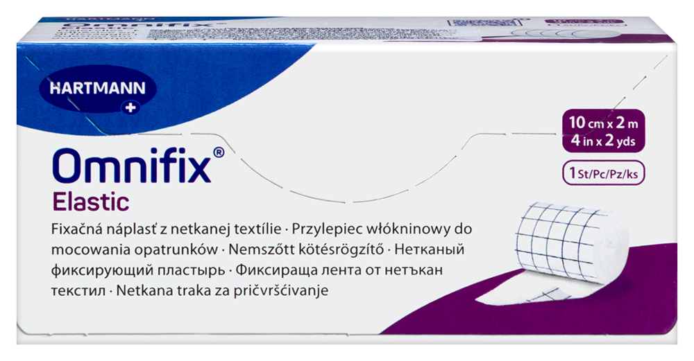 Изображение товара Пластырь фиксатирующий omnifix elastic 10 смx2 м эластичный нетканый материал