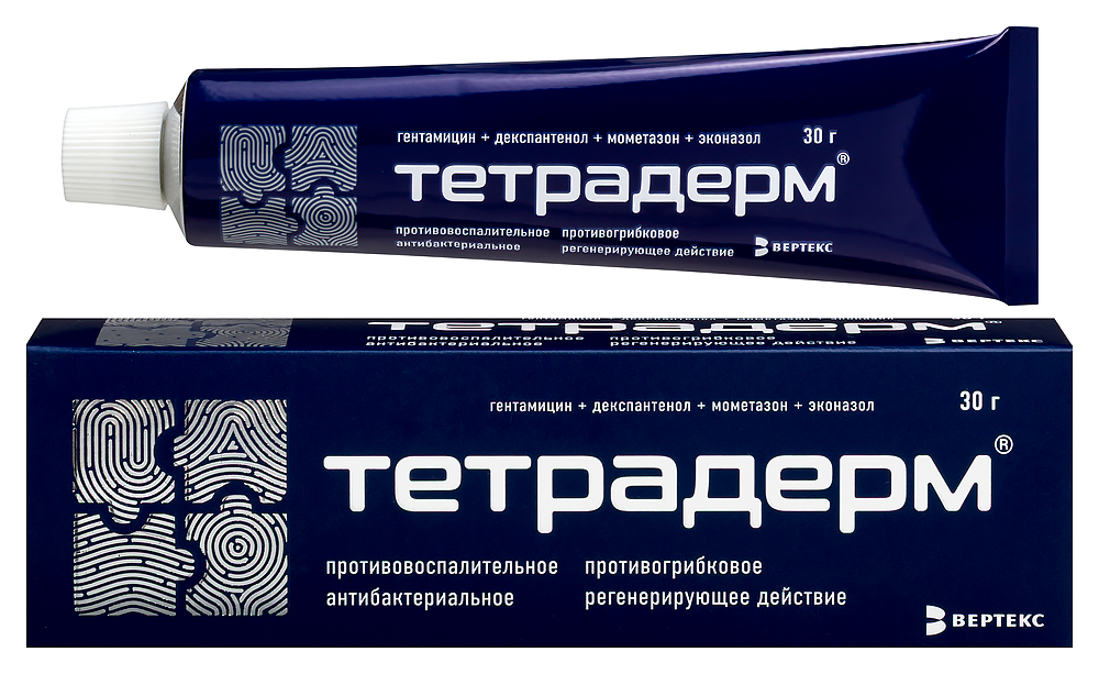 Изображение товара Тетрадерм крем для наружного применения 30 г от дерматозов воспалительного генеза