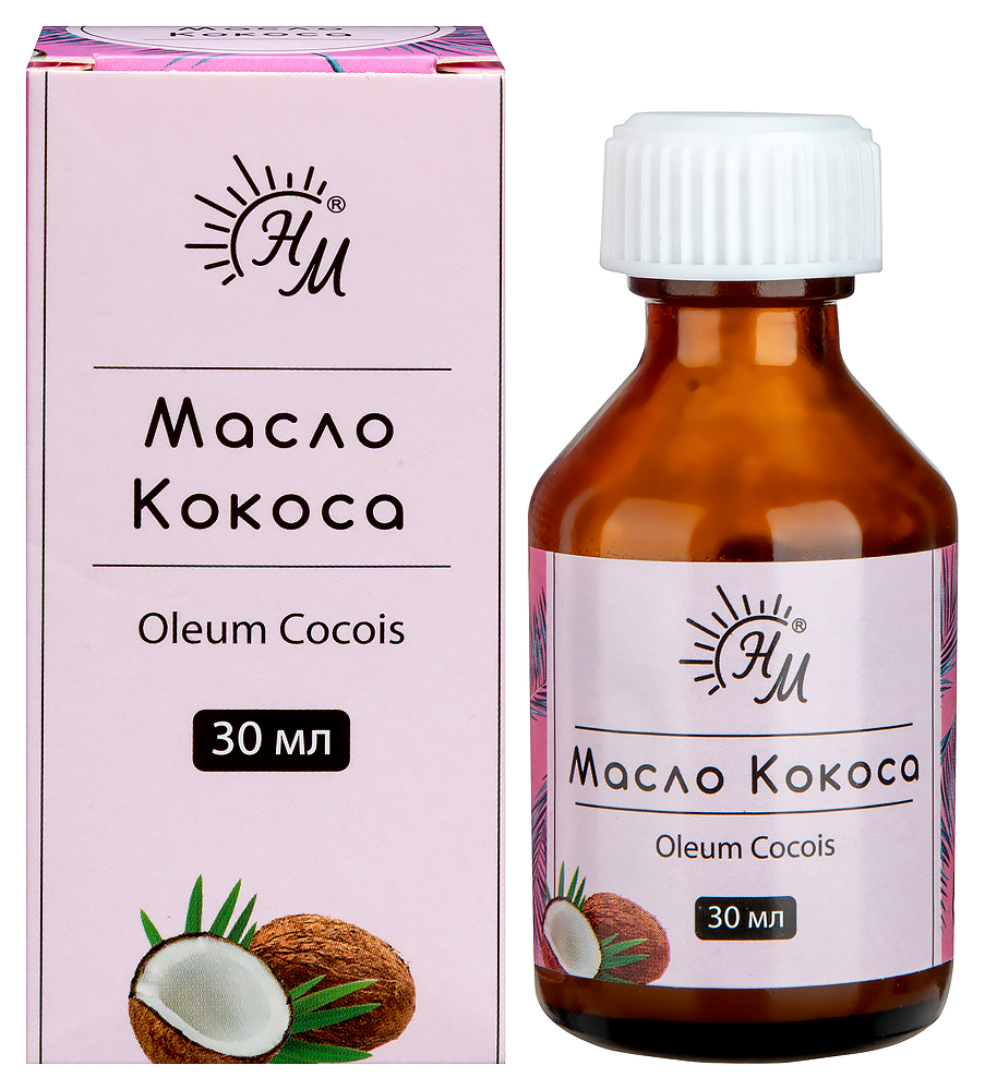 Изображение товара Кокосовое косметическое масло 30 мл для лица тела и волос Изображение товара Кокосовое косметическое масло 30 мл для лица тела и волос