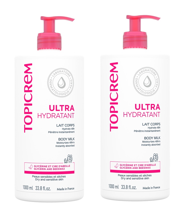 Изображение товара Набор Топикрем молочко ультра-увлажняющее для тела 1000мл из 2 уп со скидкой